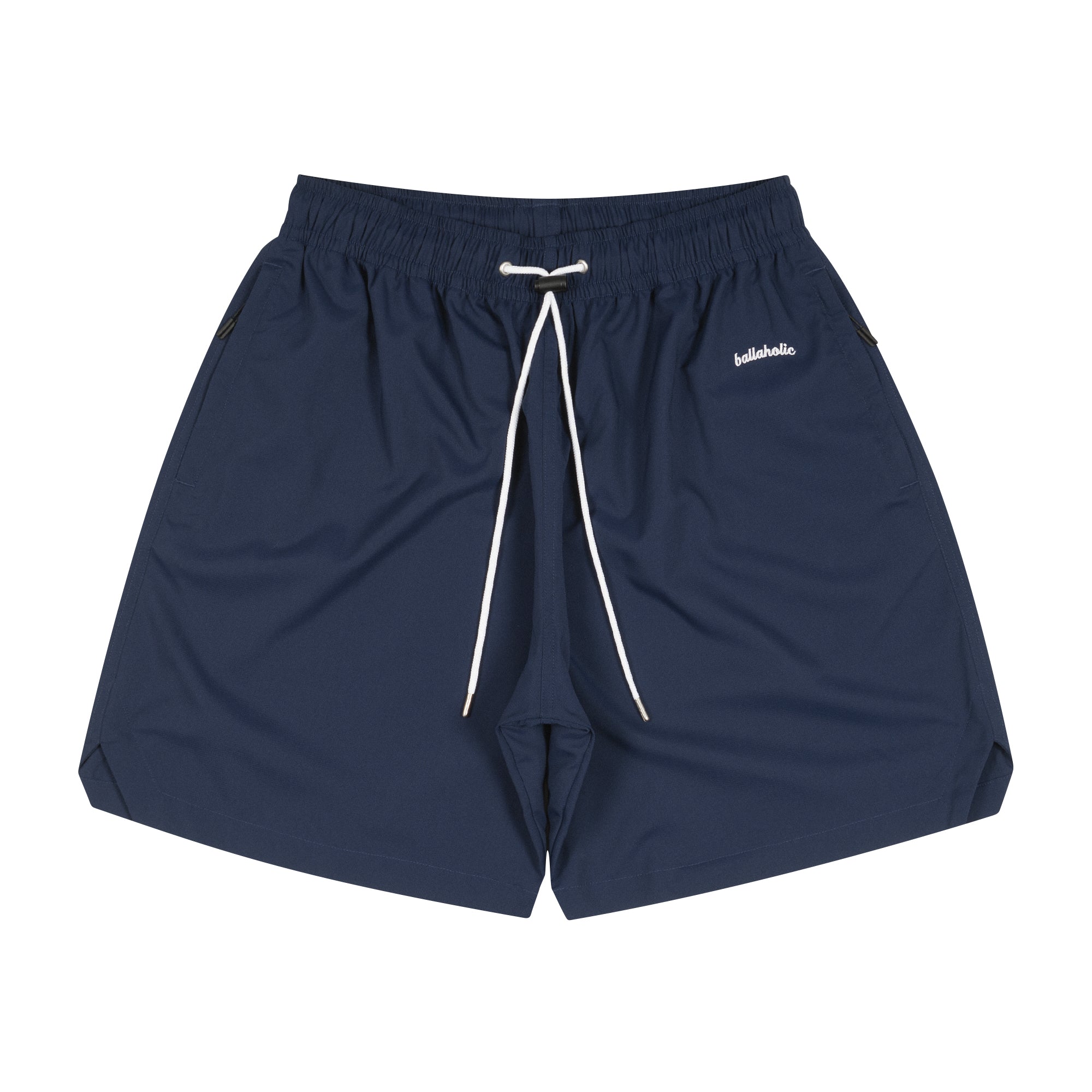 Logo Anywhere Zip Shorts (navy) – ballaholicオンラインショップ
