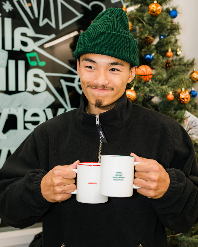 Ball Panel Logo Fleece Half Zip Pullover (black) – ballaholic