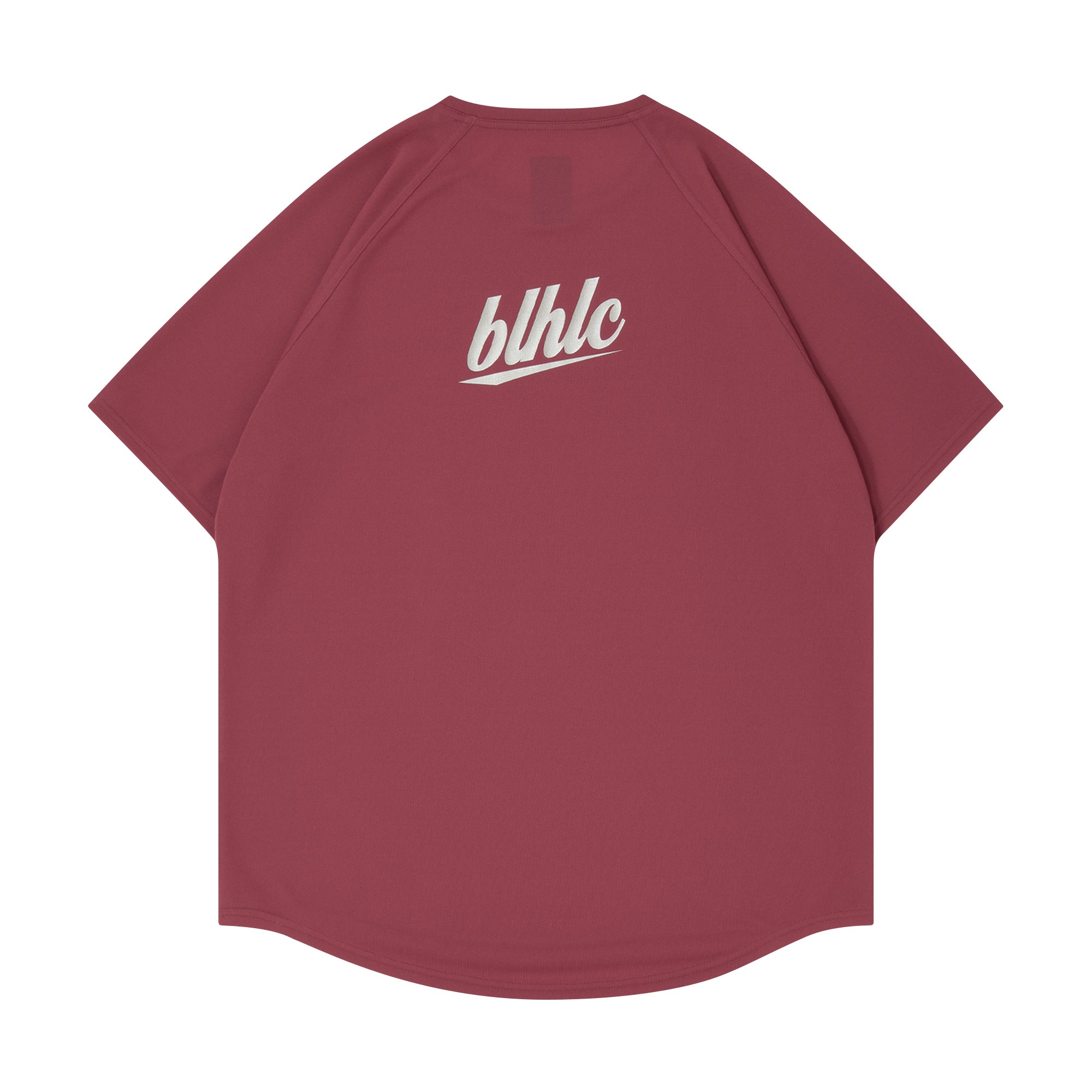 blhlc Back Print Cool Tee (red plum/reflector) – ballaholic