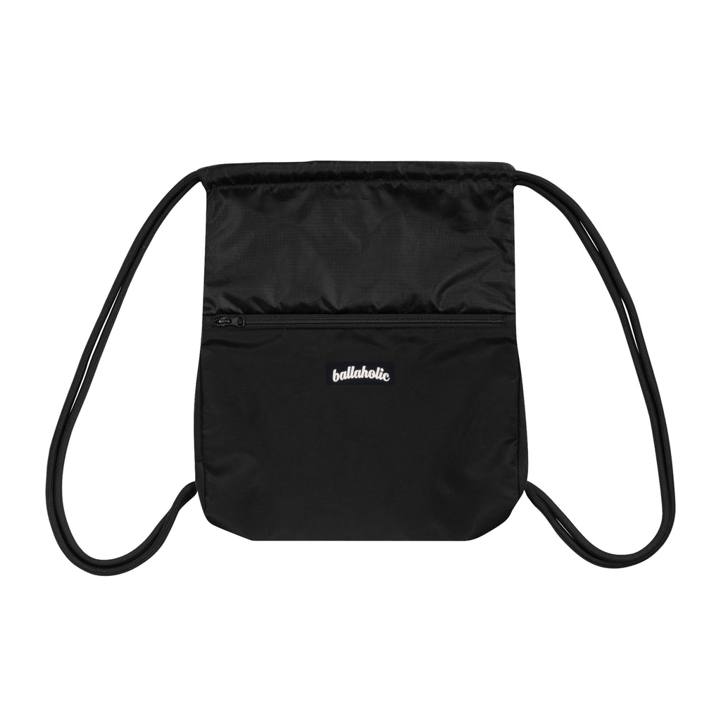 Logo Zip Pocket Gymsack (black) – ballaholicオンラインショップ