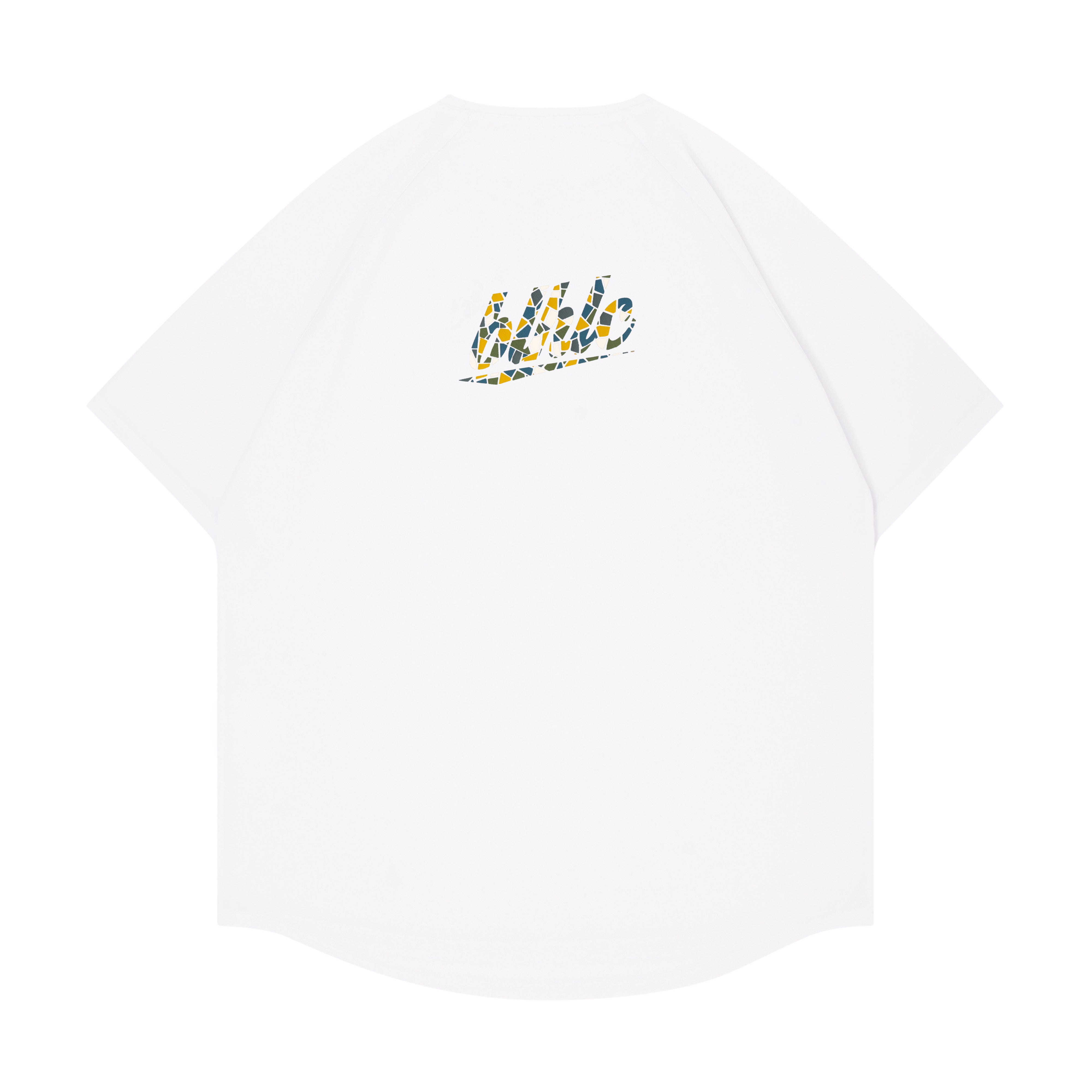 blhlc Back Print Cool Tee (white/snowy ivory mosaic) – ballaholic