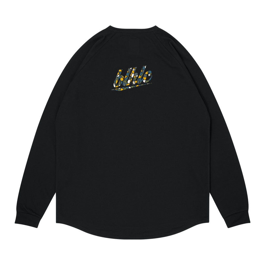 blhlc Back Print Cool Long Tee (black/snowy ivory mosaic