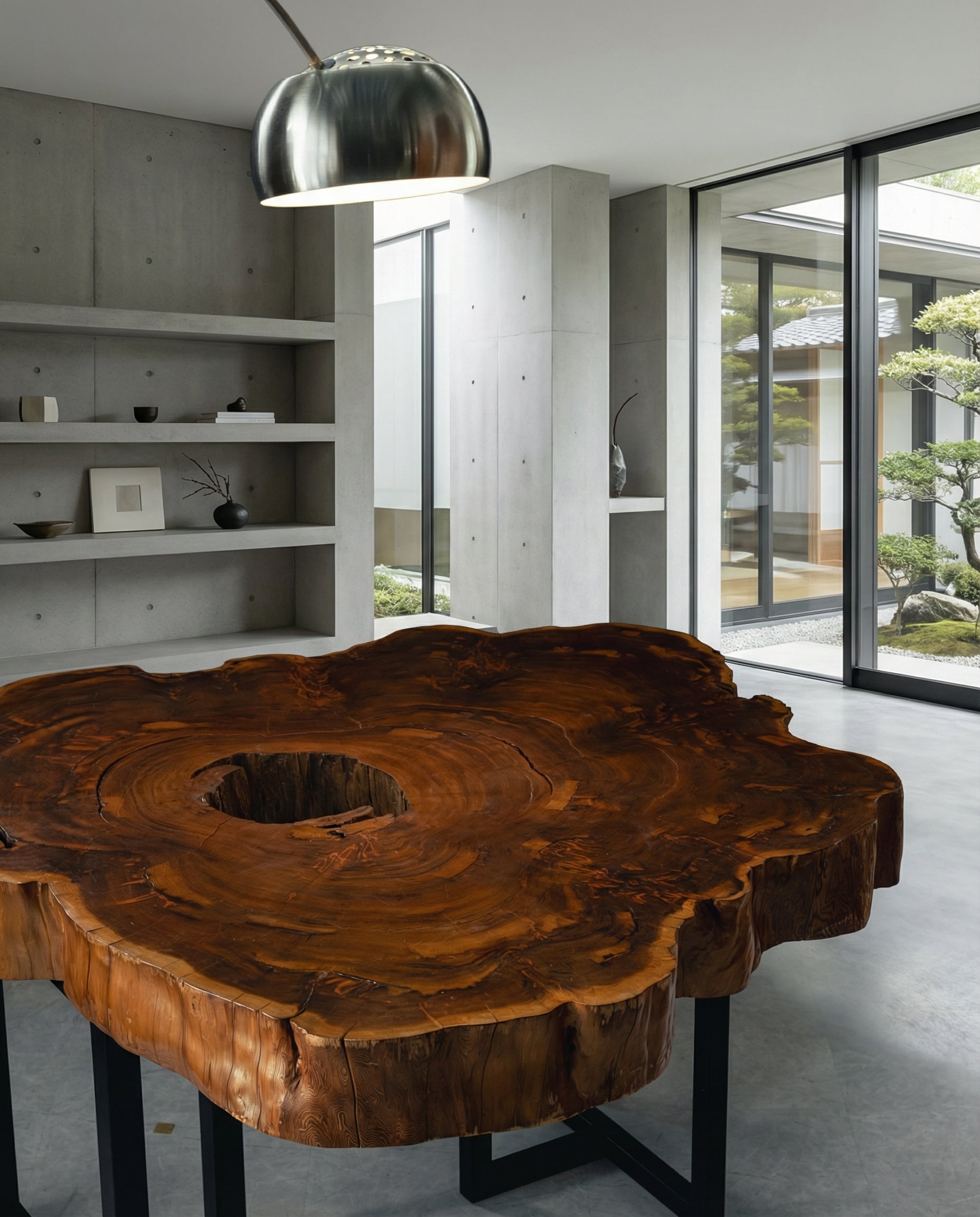 Premium】屋久杉（ヤクスギ）_1440×1490×145_青山店_テーブル天板