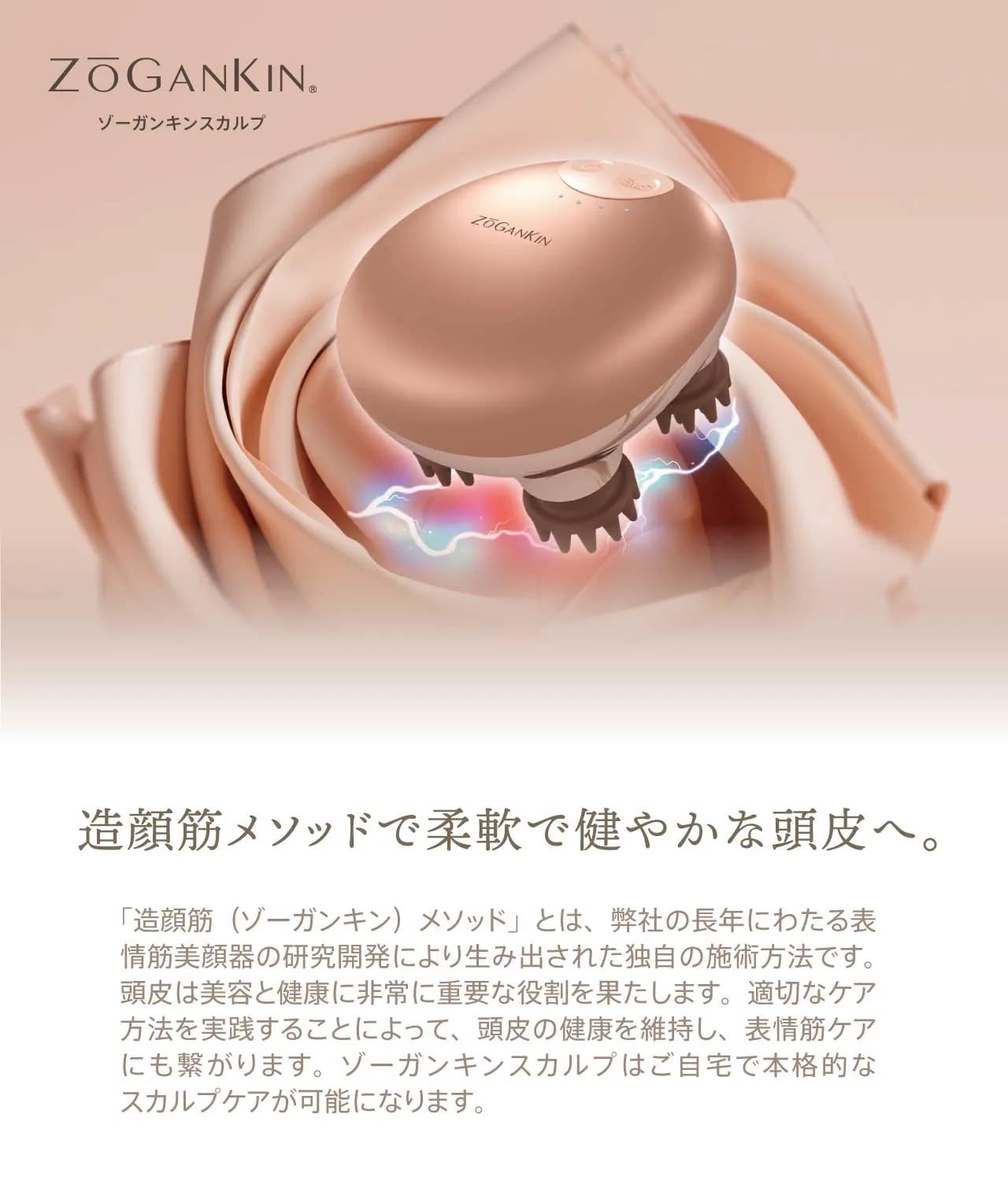 電気バリブラシxヘッドスパマシーン】[頭皮環境の改善] ゾーガンキン