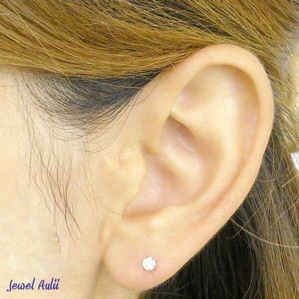 プラチナ950 ダイヤモンド ラインデザイン “天使のピアス” プラチナ