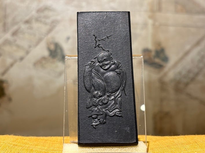 青墨 最高級油煙墨 大哉布袋 （薄青系）のご紹介 | 古梅園製墨販売部