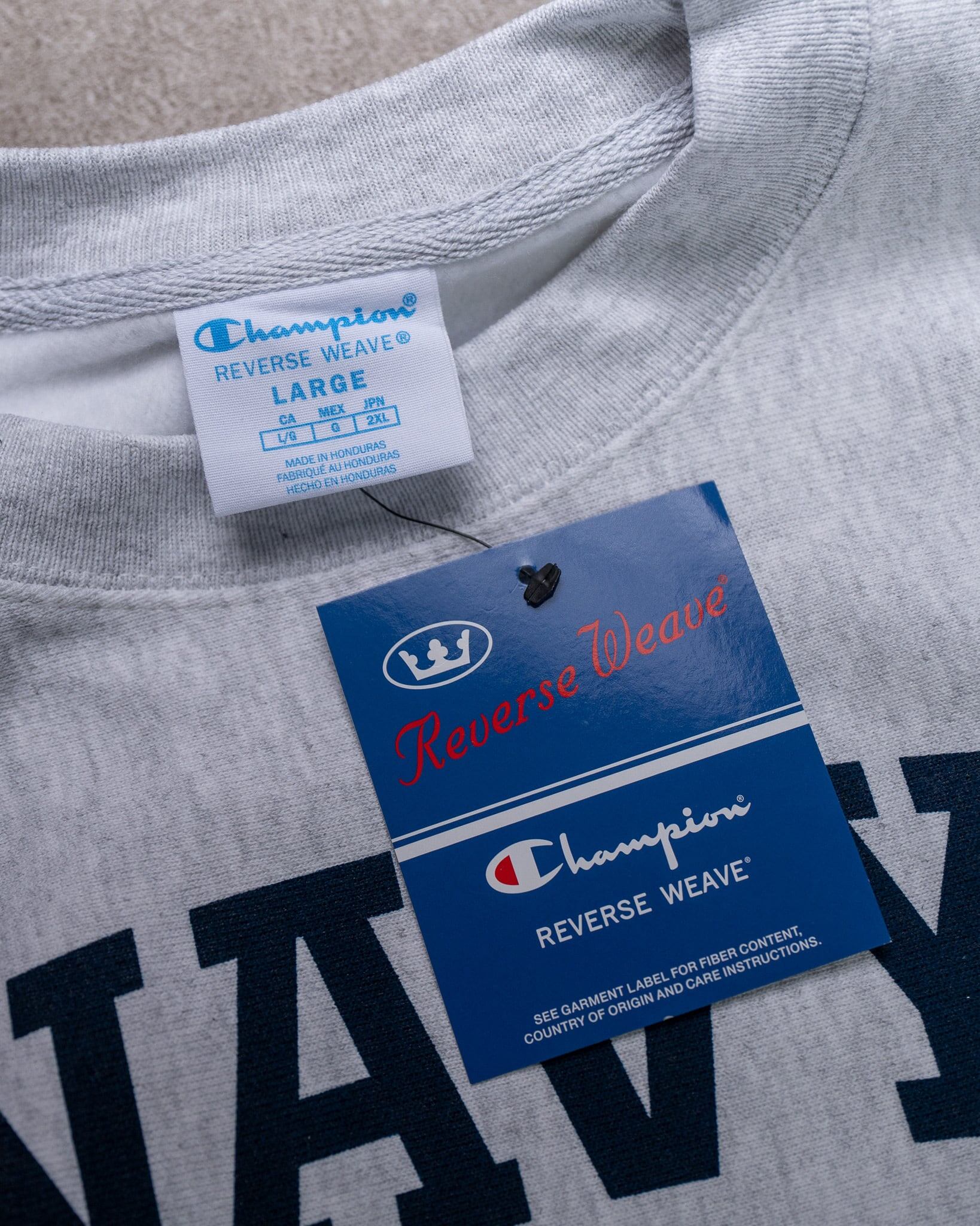 海外限定企画のUSミリタリー×Championリバースウィーブスウェットが