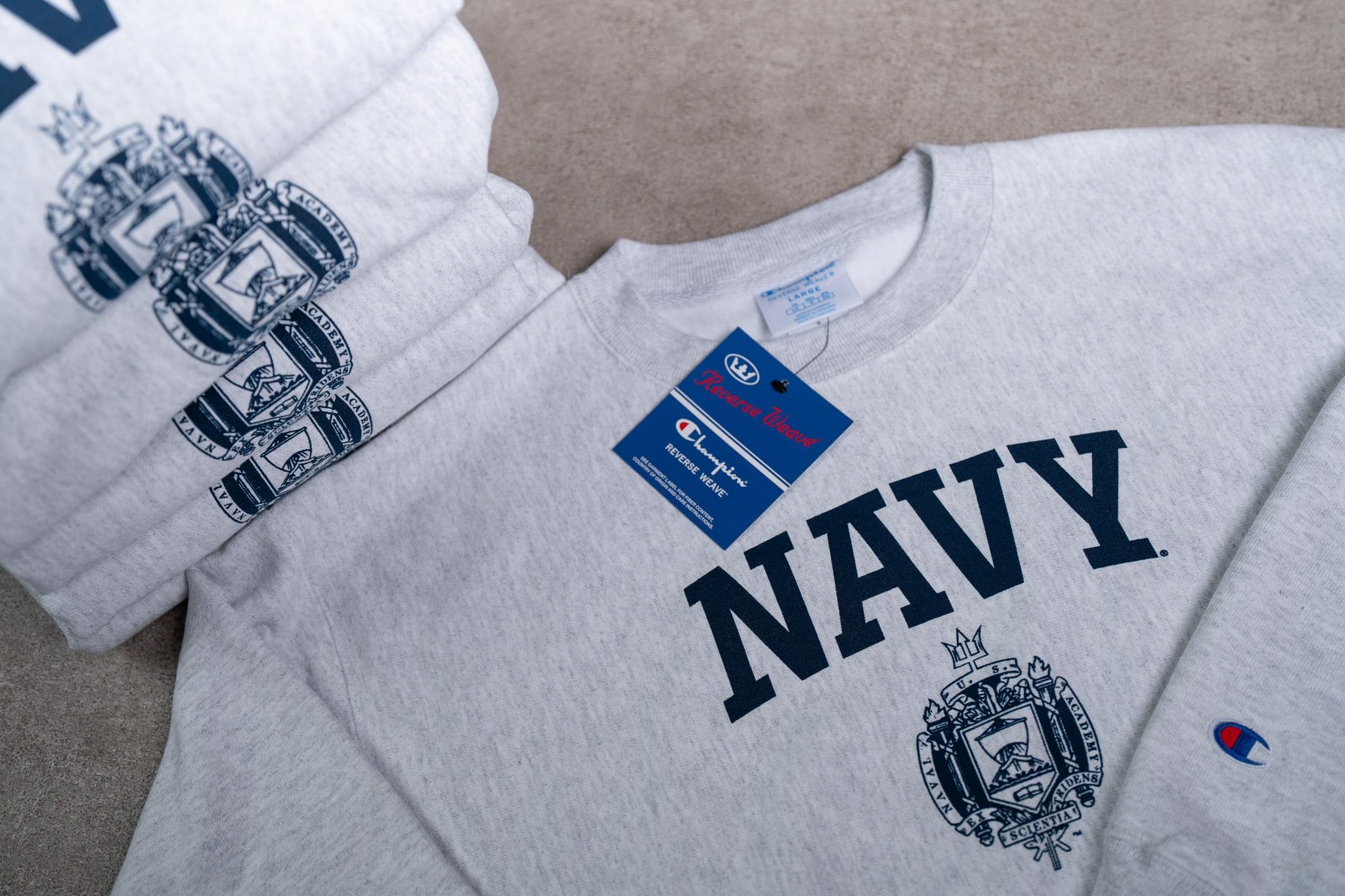 海外限定企画のUSミリタリー×Championリバースウィーブスウェットが