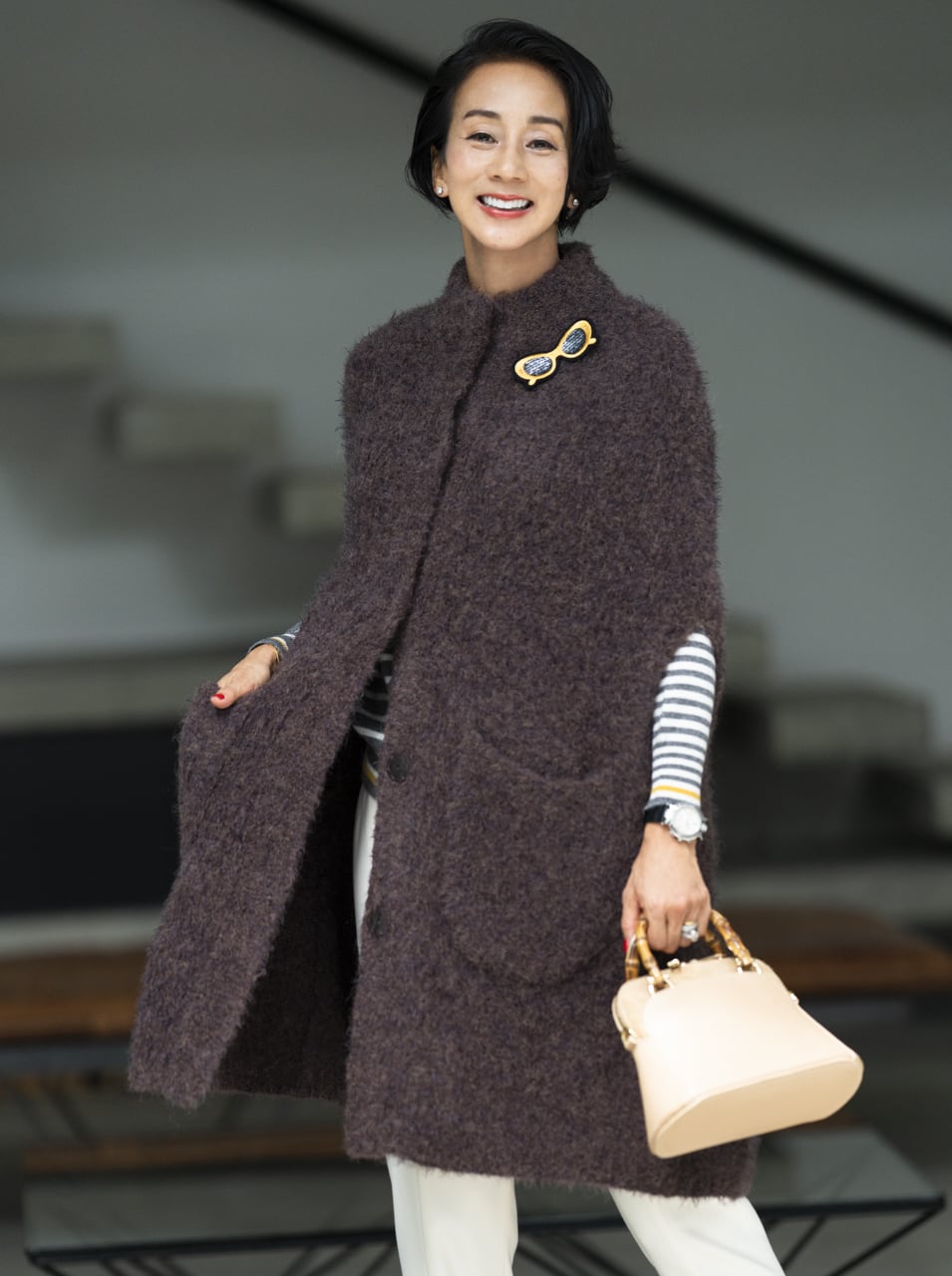 セゾン・ド・エリコ通信 Vol.3◇中村江里子さんのニットケープ | 中村