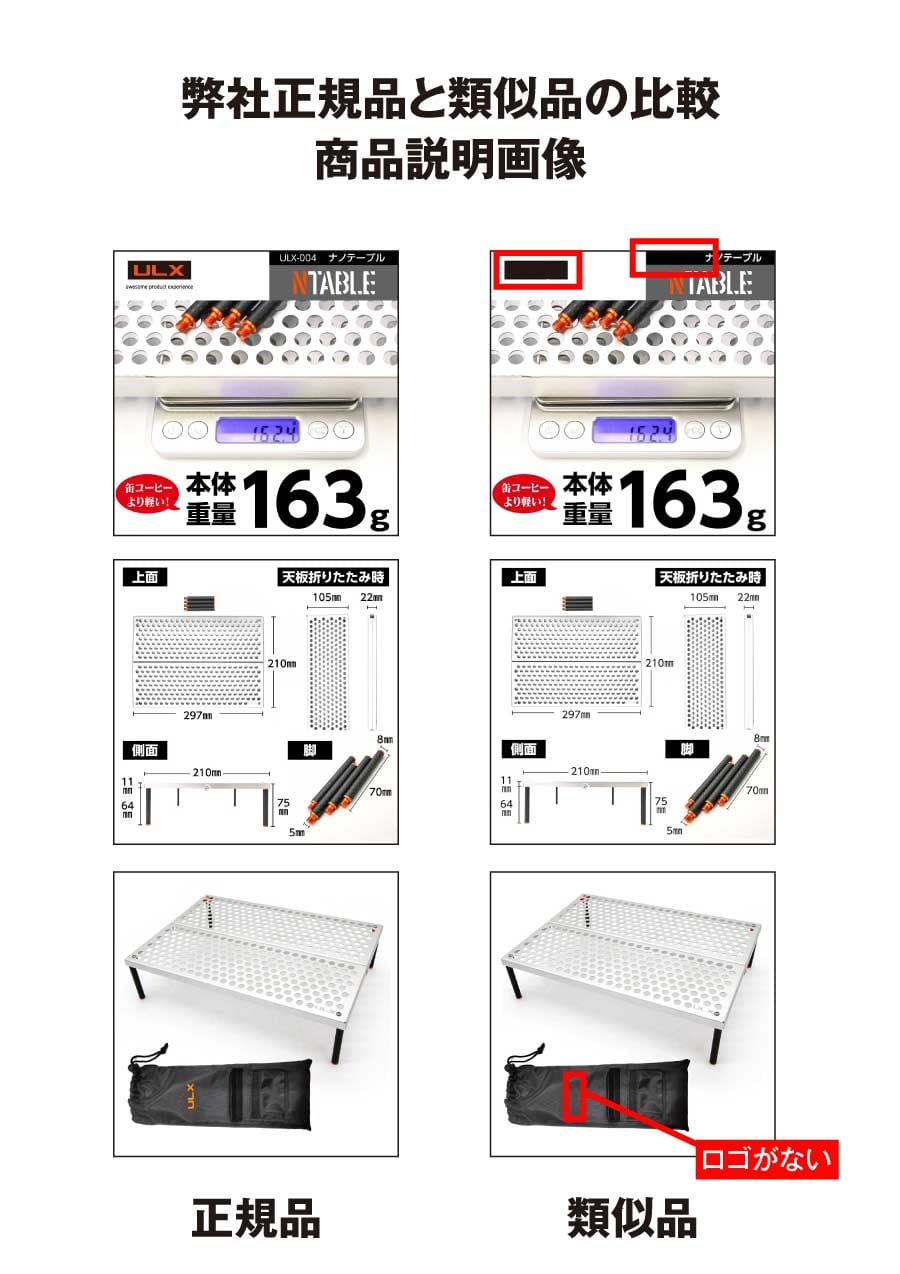 重要なお知らせ】類似品・模倣品にご注意ください | ULXストア 本店