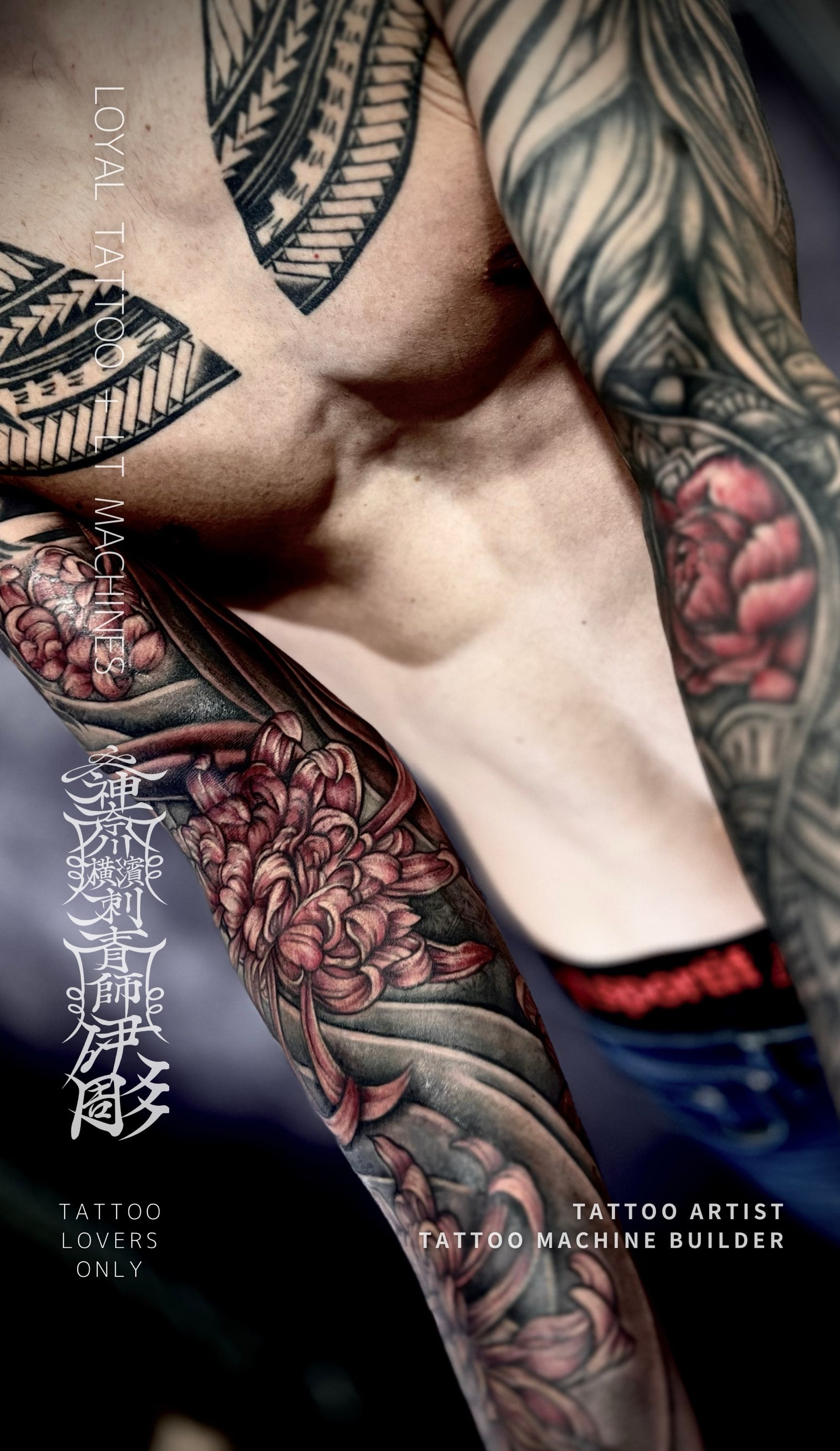 タトゥースタジオ アメ村 大阪｜ボタニカル・フルスリーブタトゥー