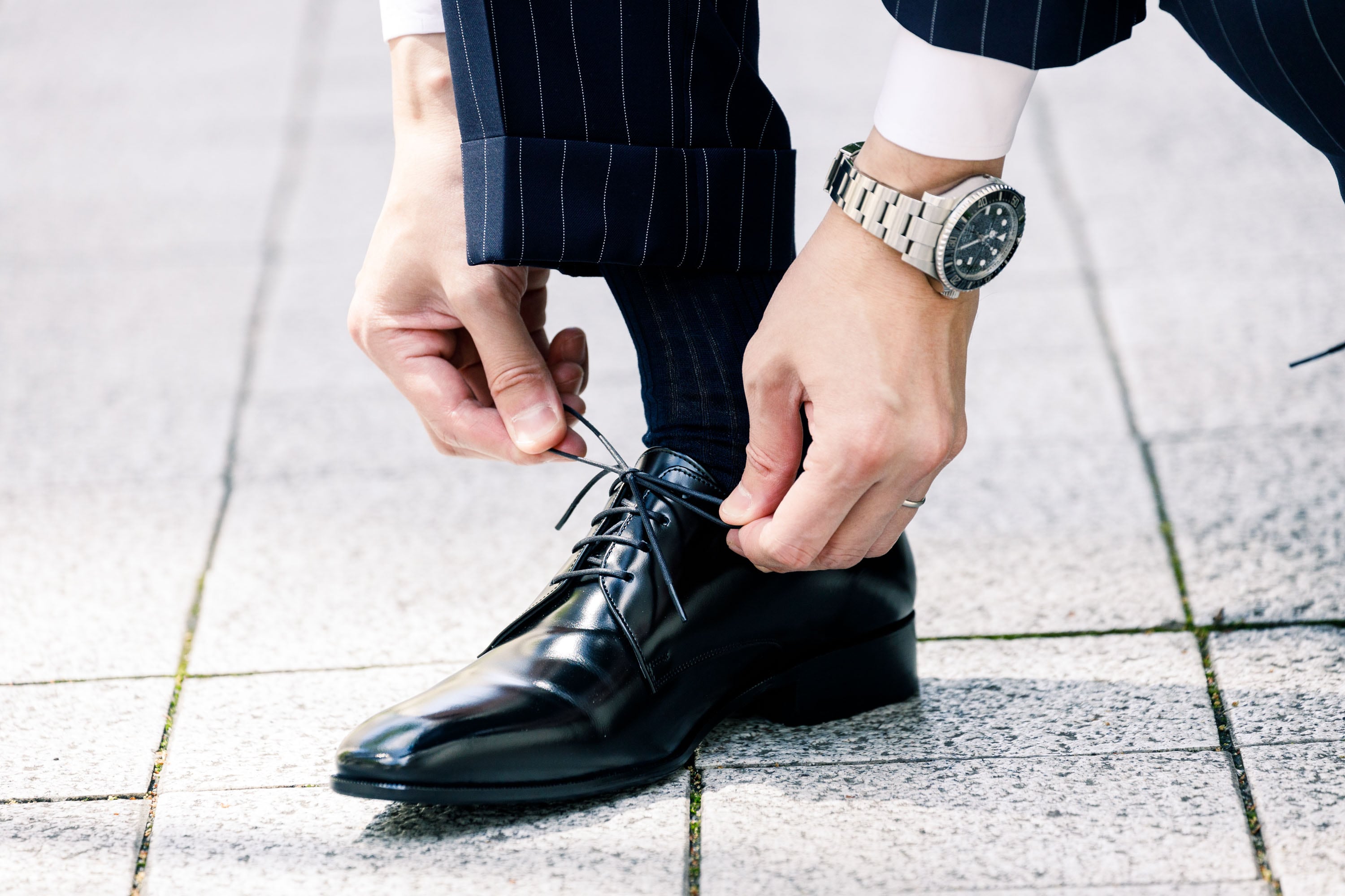 こだわり抜かれたアデロのシークレットシューズ | 6cmアップのメンズ