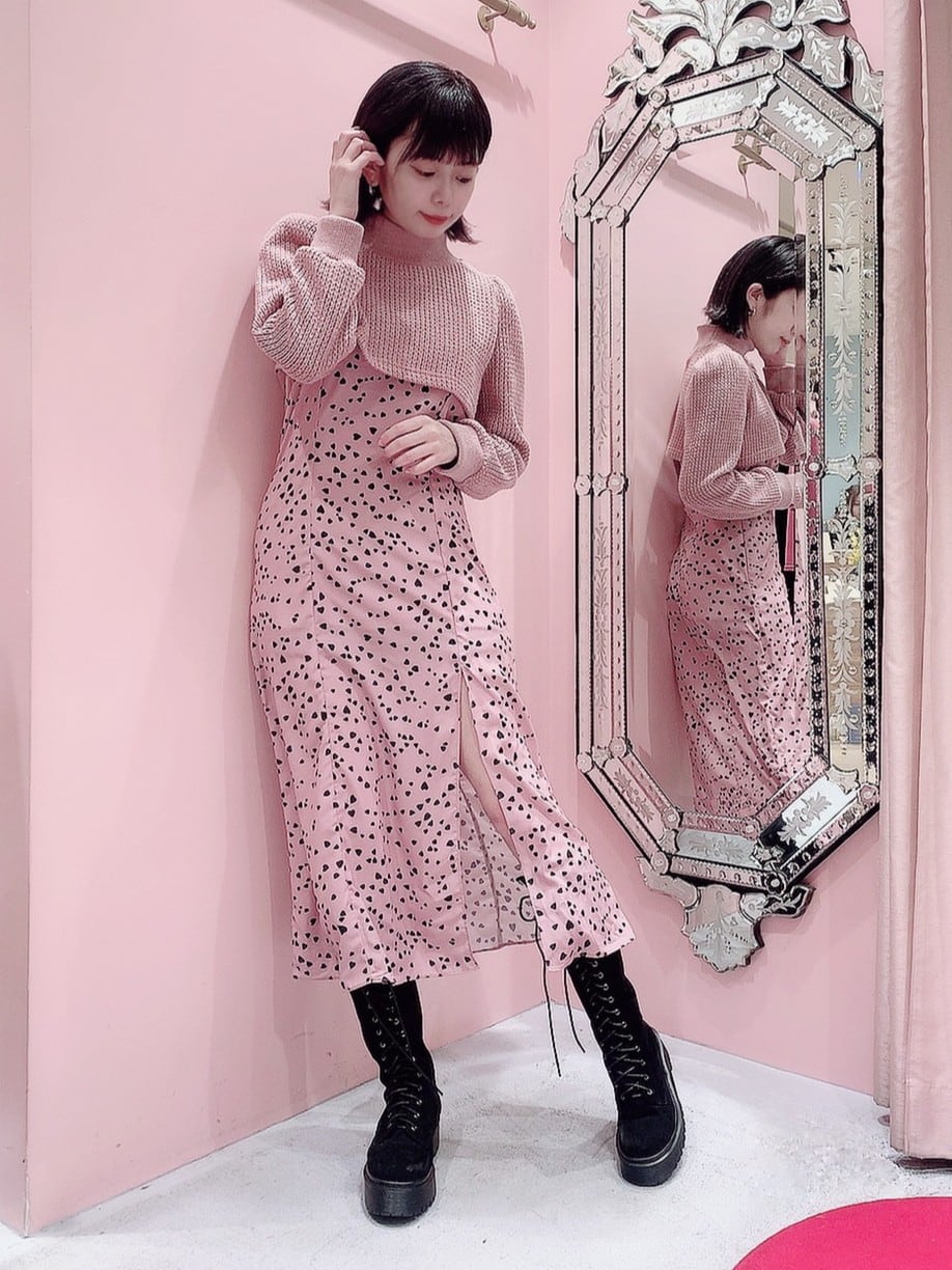 lilLilly】ハートプリントキャミドレス | lilLilly official webstore