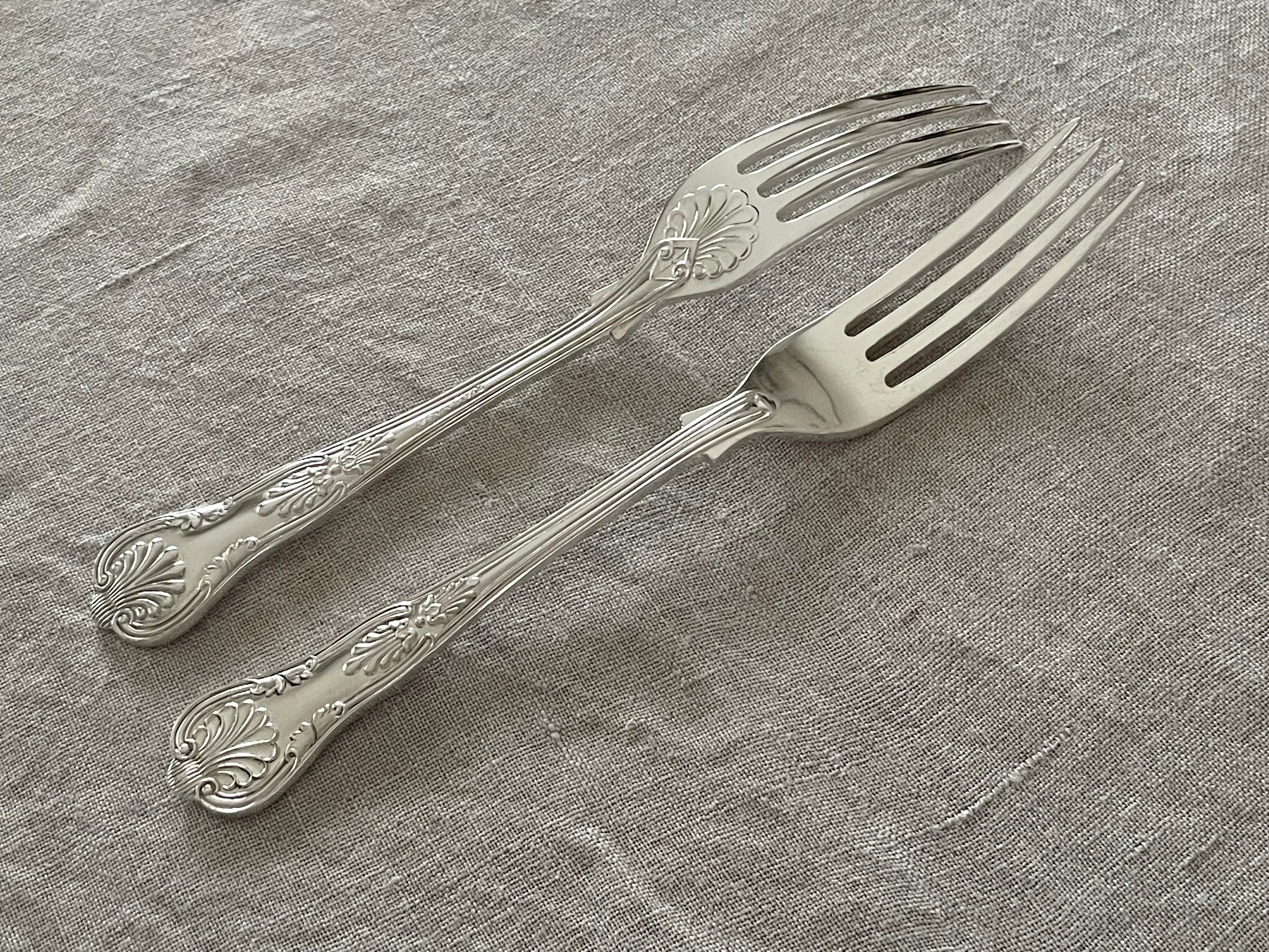 シェフィールド製 フィッシュナイフ＆フォーク シルバープレート