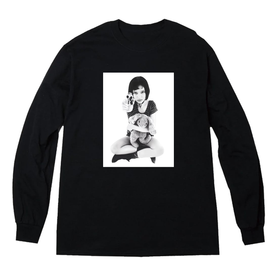 リブあり]マチルダ レオン LEON ロンT 長袖 ロングスリーブ Tシャツ 白