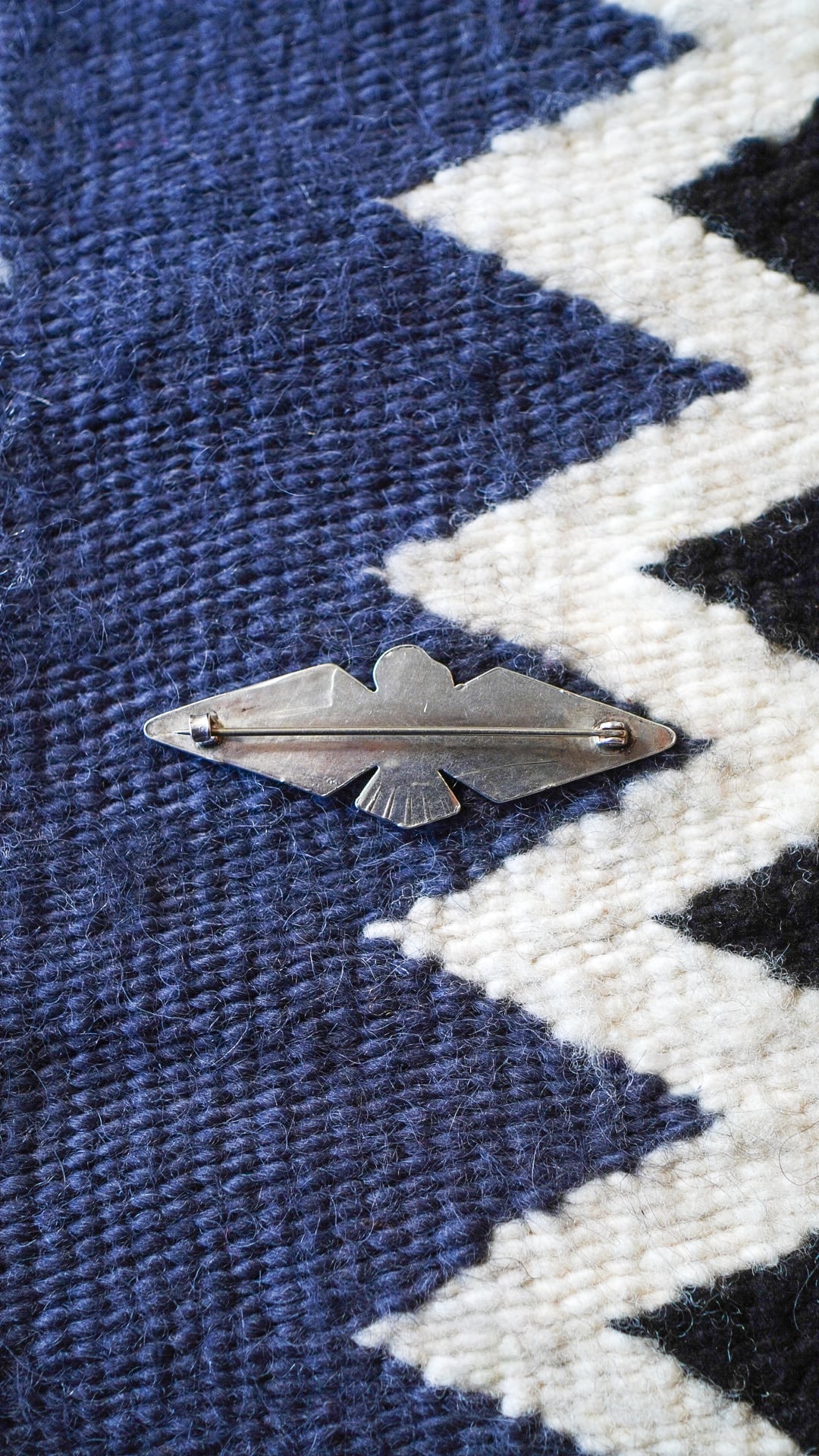 1940-1950s】ナバホ ターコイズ & サンダーバード ピン 《ネイティブ