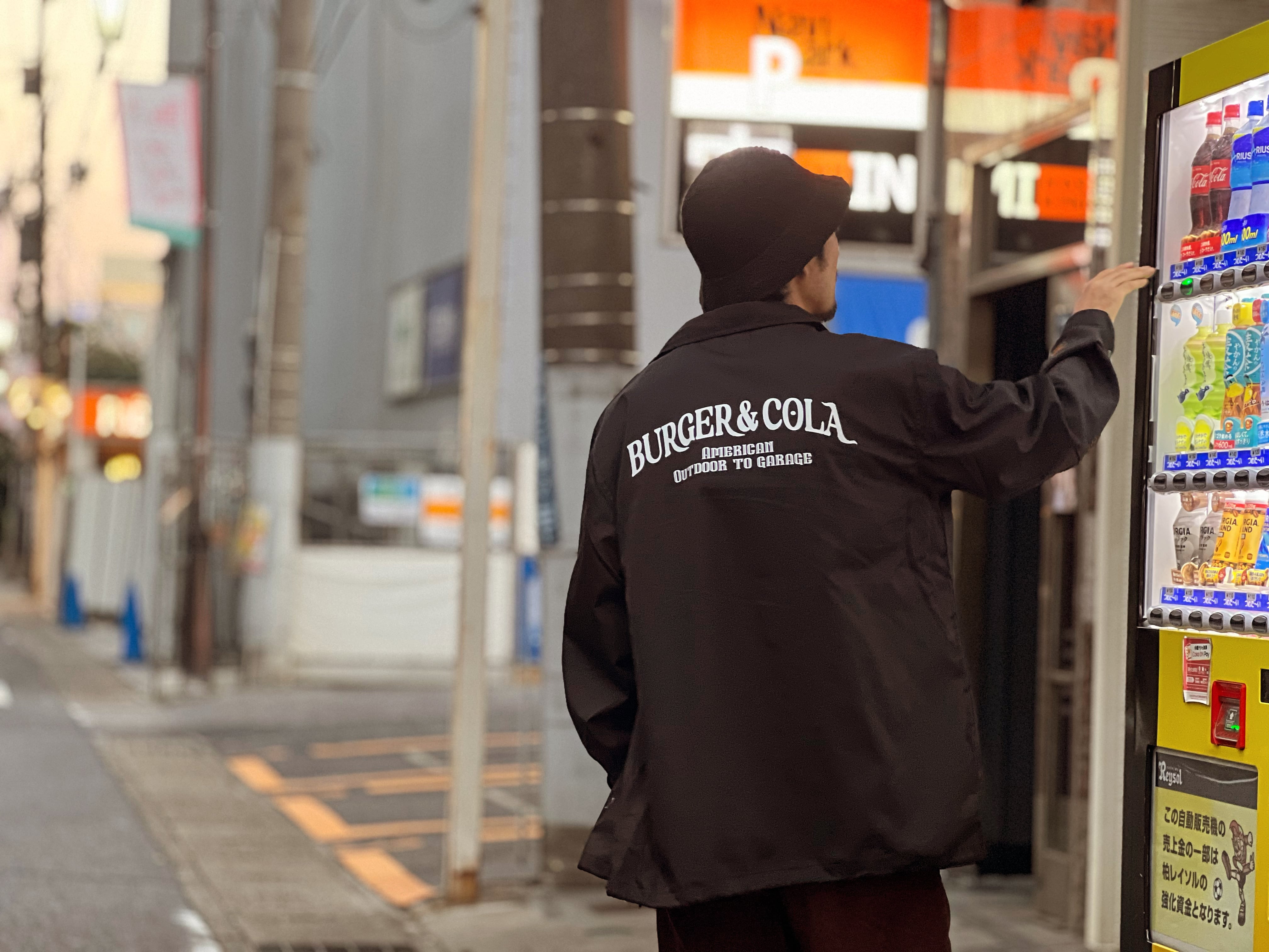 B&C T/C COACH JACKET Msize Lsize | AMERICAN BURGER & COLA