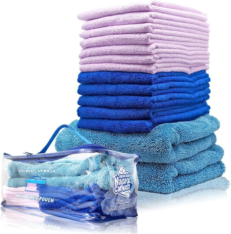 ながら洗車】 Micro Fiber Pouch セット 『 拭き上げをデザインする