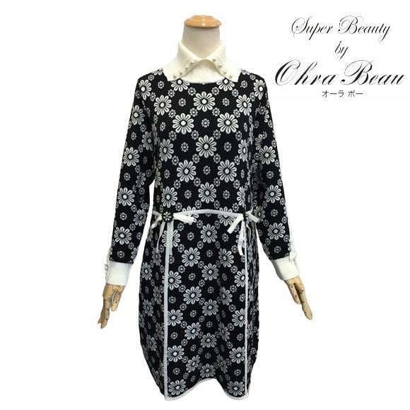 50%OFF スーパービューティー ワンピース 2022年秋冬 花柄 パール使い