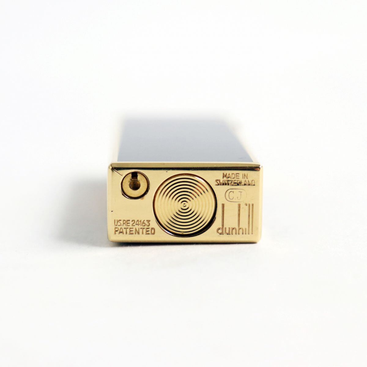 美品○ダンヒル US.RE24163 PATENTED C.J刻印 スクエア ラッカー