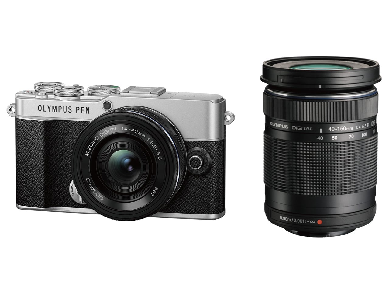 S055844】新品 OLYMPUS PEN E-P7 EZダブルズームキット [シルバー