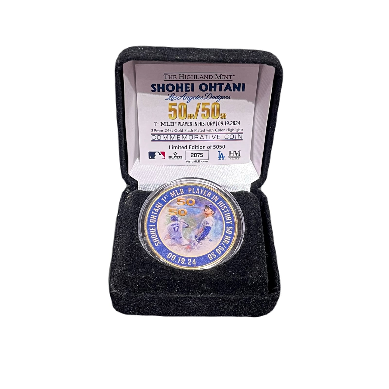 大谷翔平 2024 50/50達成記念グッズ ゴールドコイン | フォーリーフベース