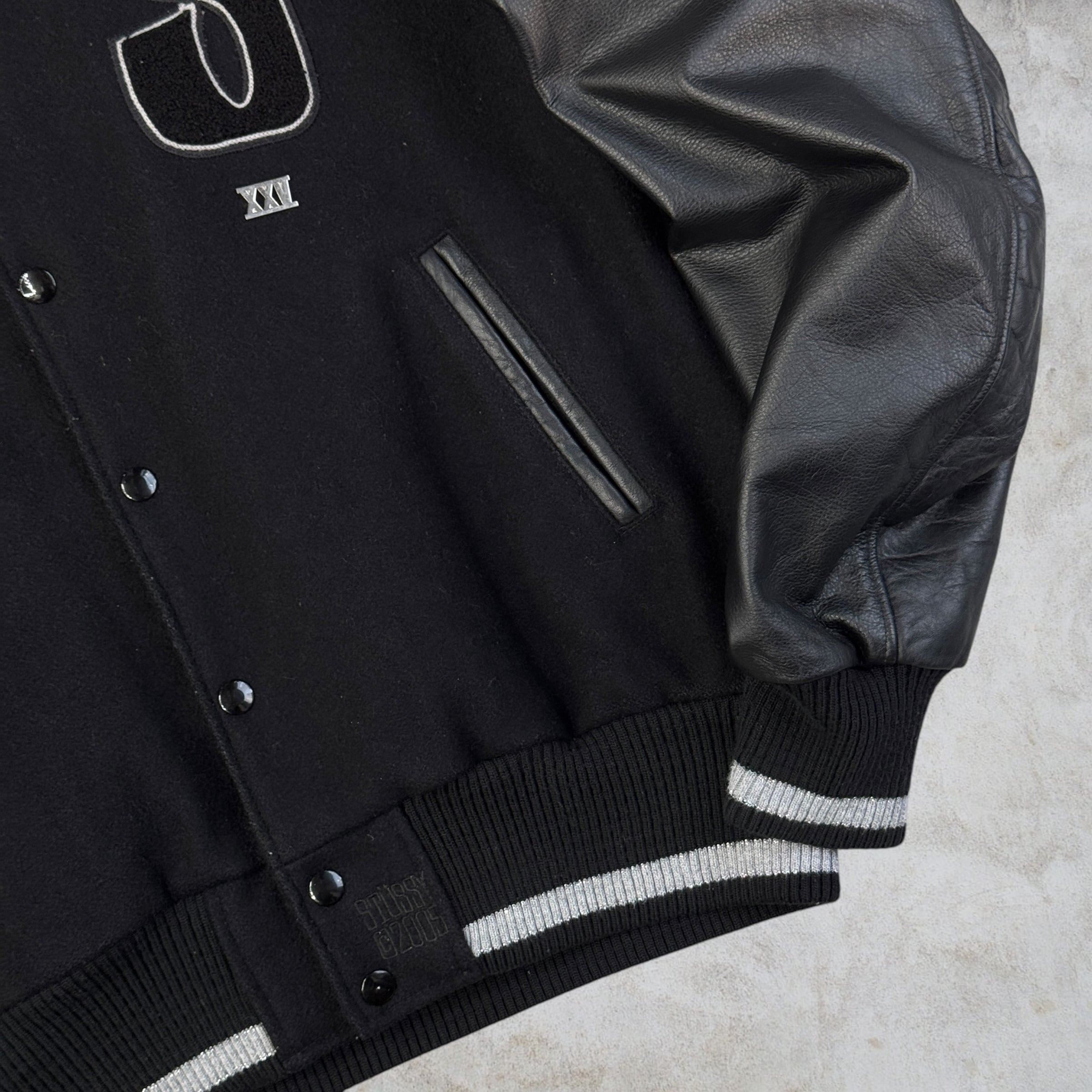 00's old stussy Varsity Jacket “スタジャン” “25th Anniversary