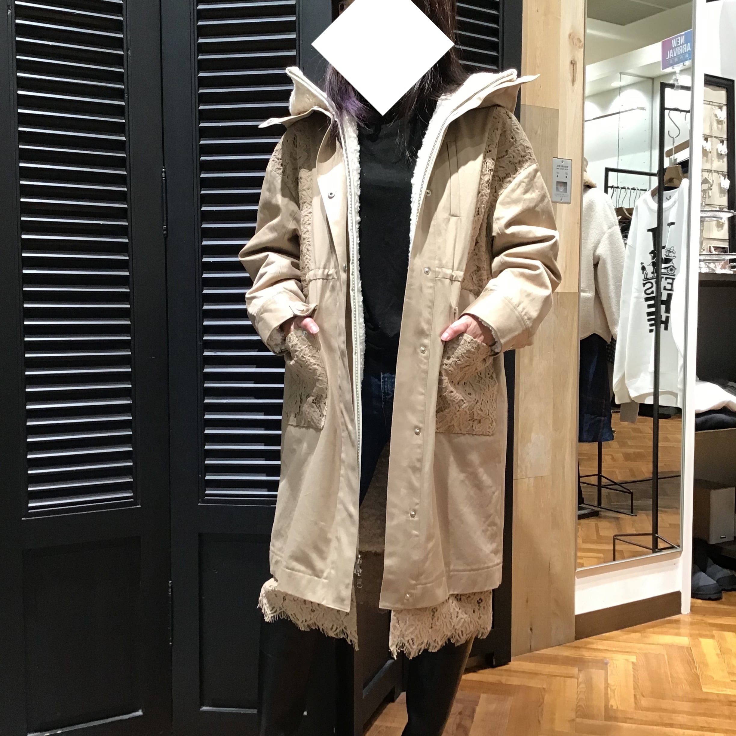 ライナー付レースモッズコート 0120469010 | FORME Base STORE