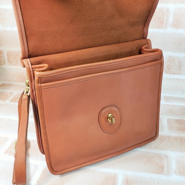 美品 オールドコーチ ☆USA製 ウィリス ターンロック レザー 2WAY