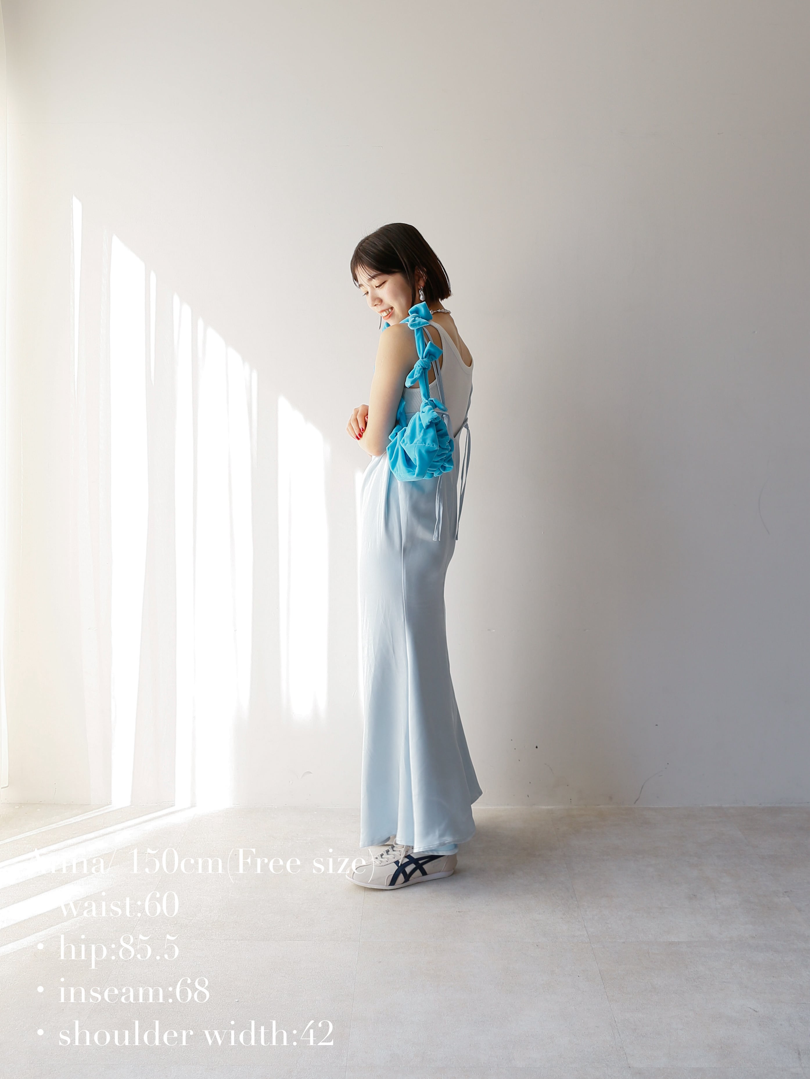 gather satin camisole onepiece | Katrin TOKYO