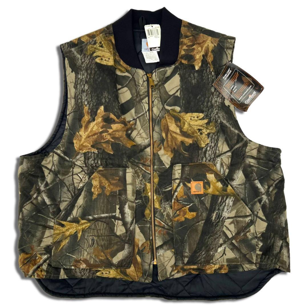 デッドストック カーハート ダック リアルツリーカモ柄 ベスト 2XL