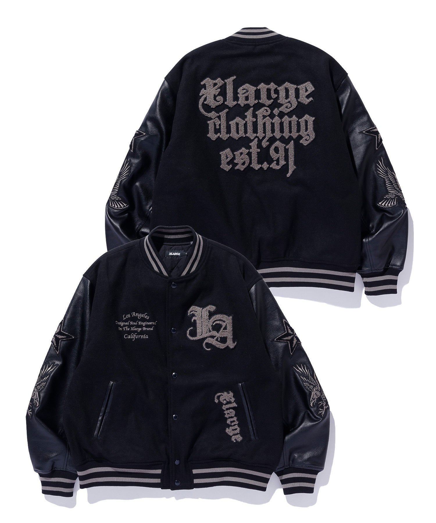 XLARGE（エクストララージ） VARSITY JACKET メルトンスタジャン