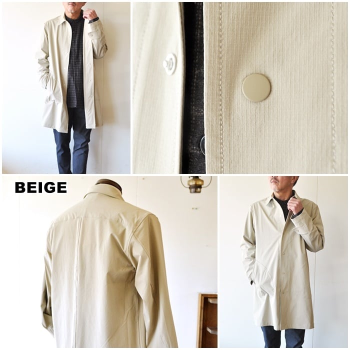 manualalphabet マニュアルアルファベット ステンカラーコート maj248