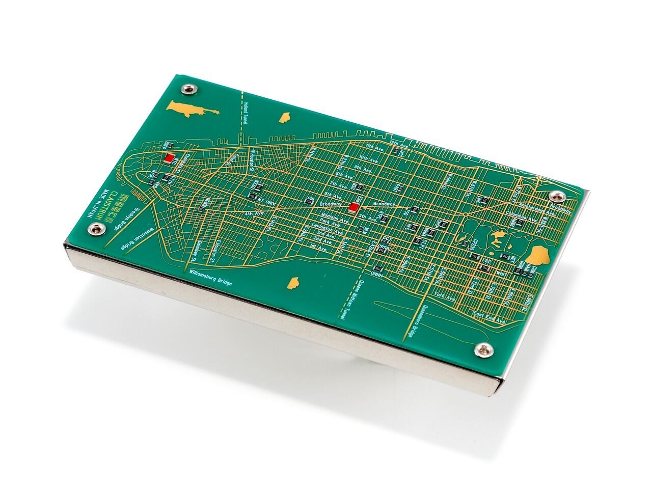 NY回路地図 名刺入れ | PCB ART moeco