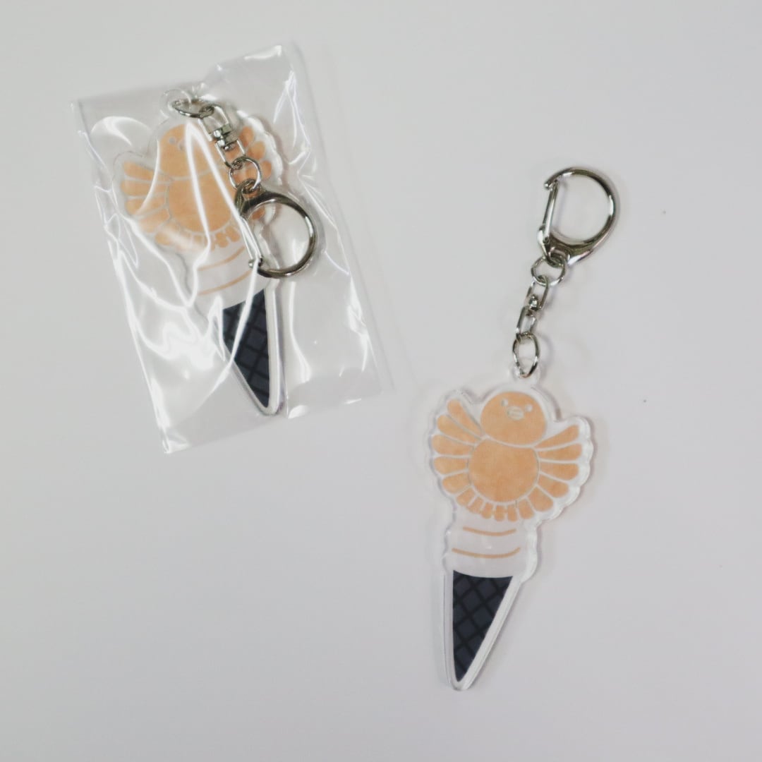 ちゅんちゅんソフトアクリルキーホルダー | ちゅんちゅん堂