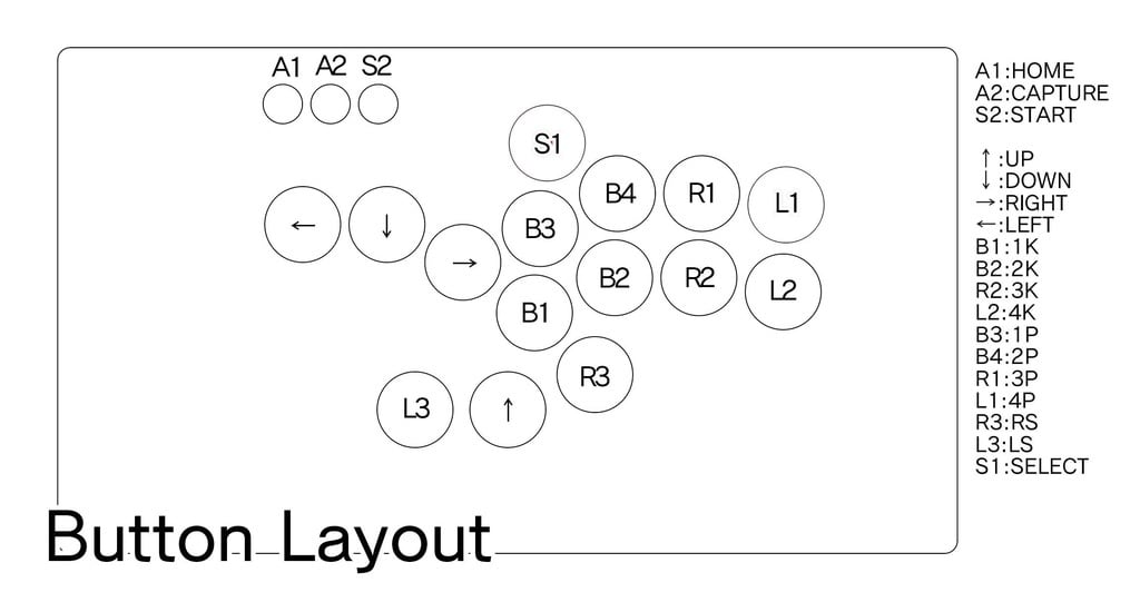 カスタム・自作キット】JumpHack08XL スト6向けレバーレス