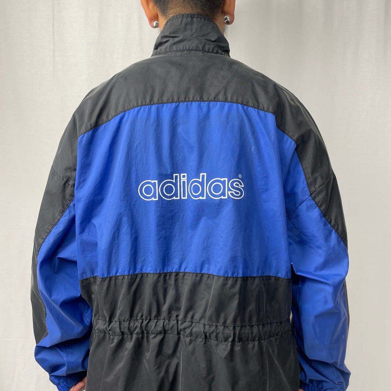 80年代 adidas アディダス ナイロン トラックジャケット メンズXL相当