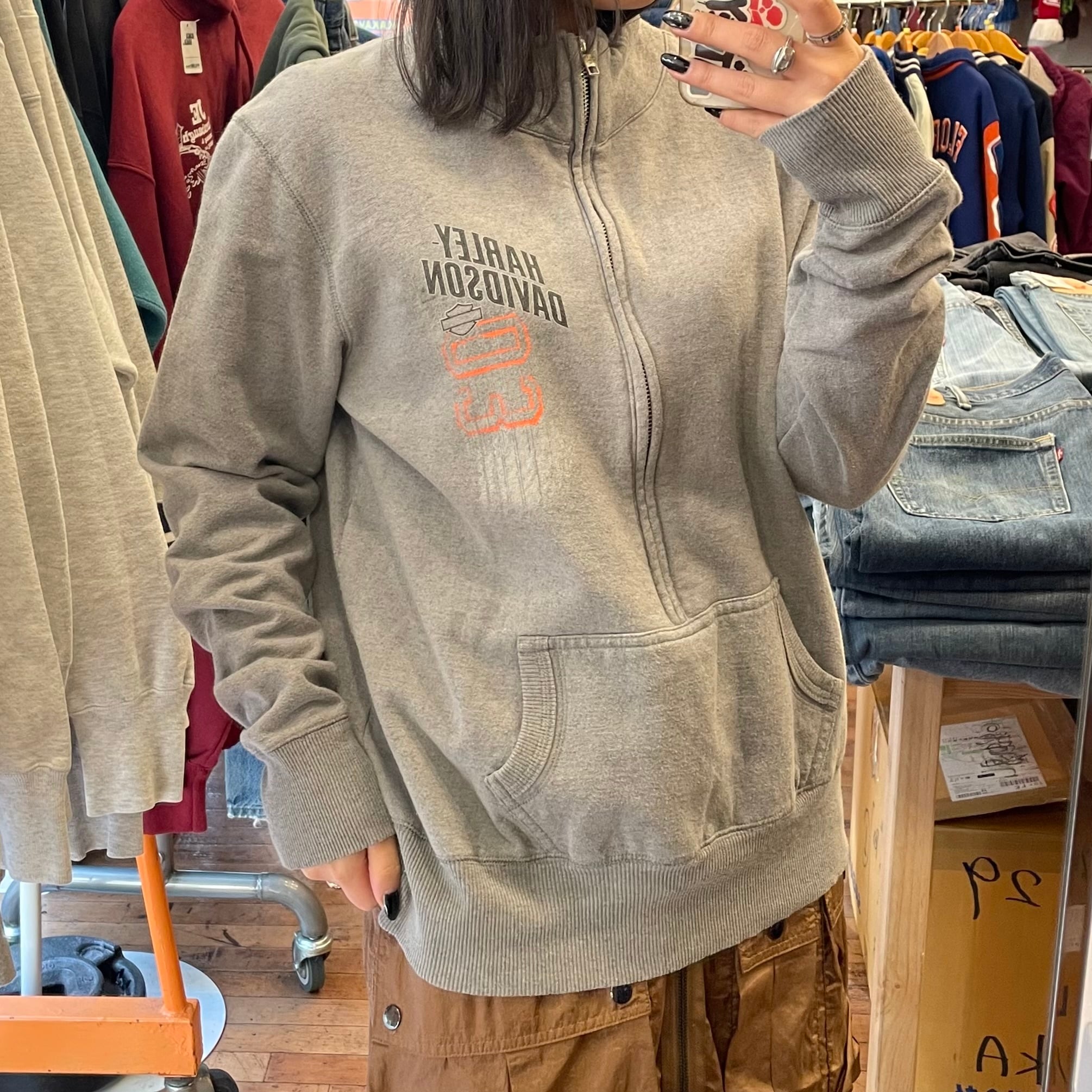 Harley-Davidson/ハーレーダビッドソン】ハーフジップ スウェット