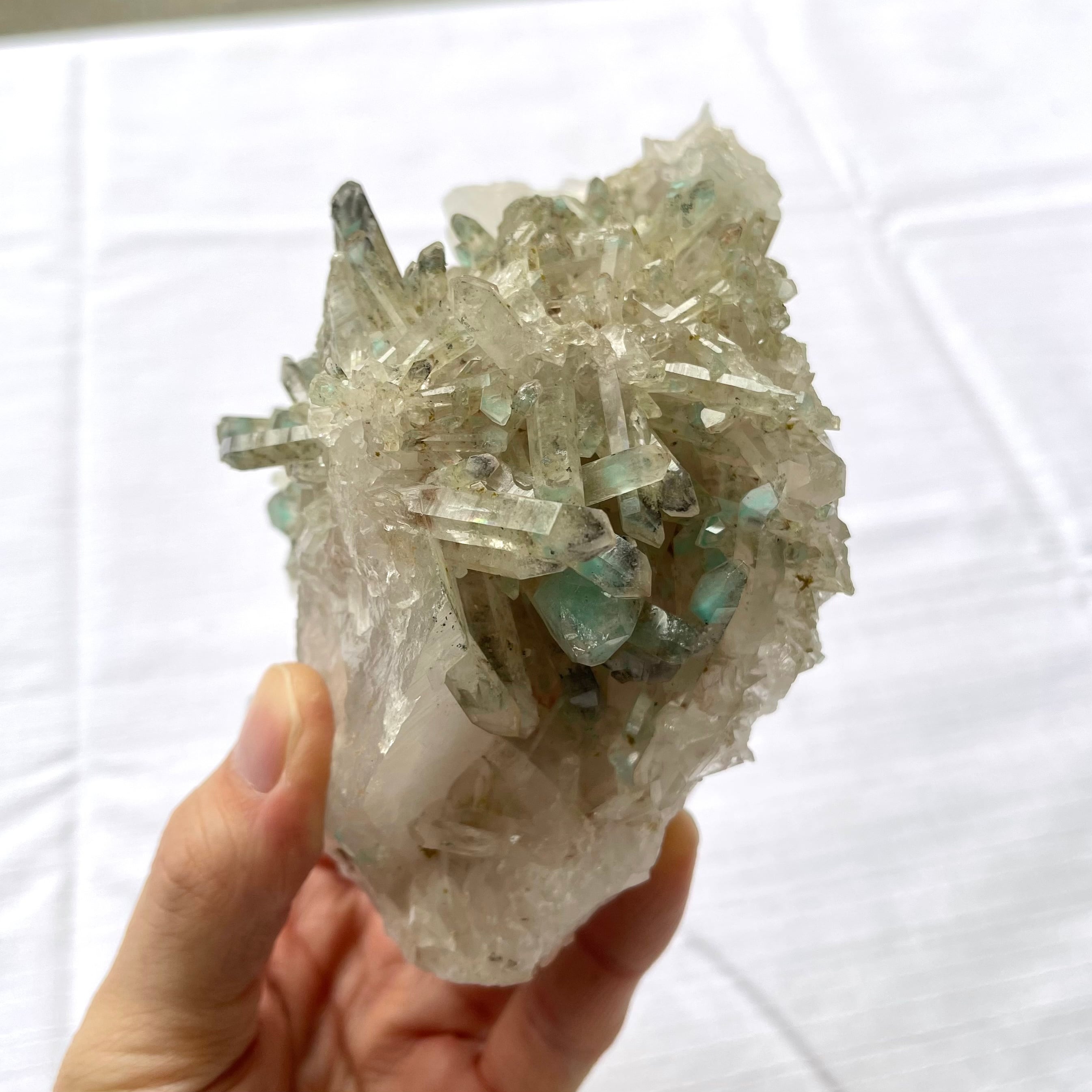 アホイト / クォーツ【Ajoite in Quartz】南アフリカ産 | PEANUTS MINERALS