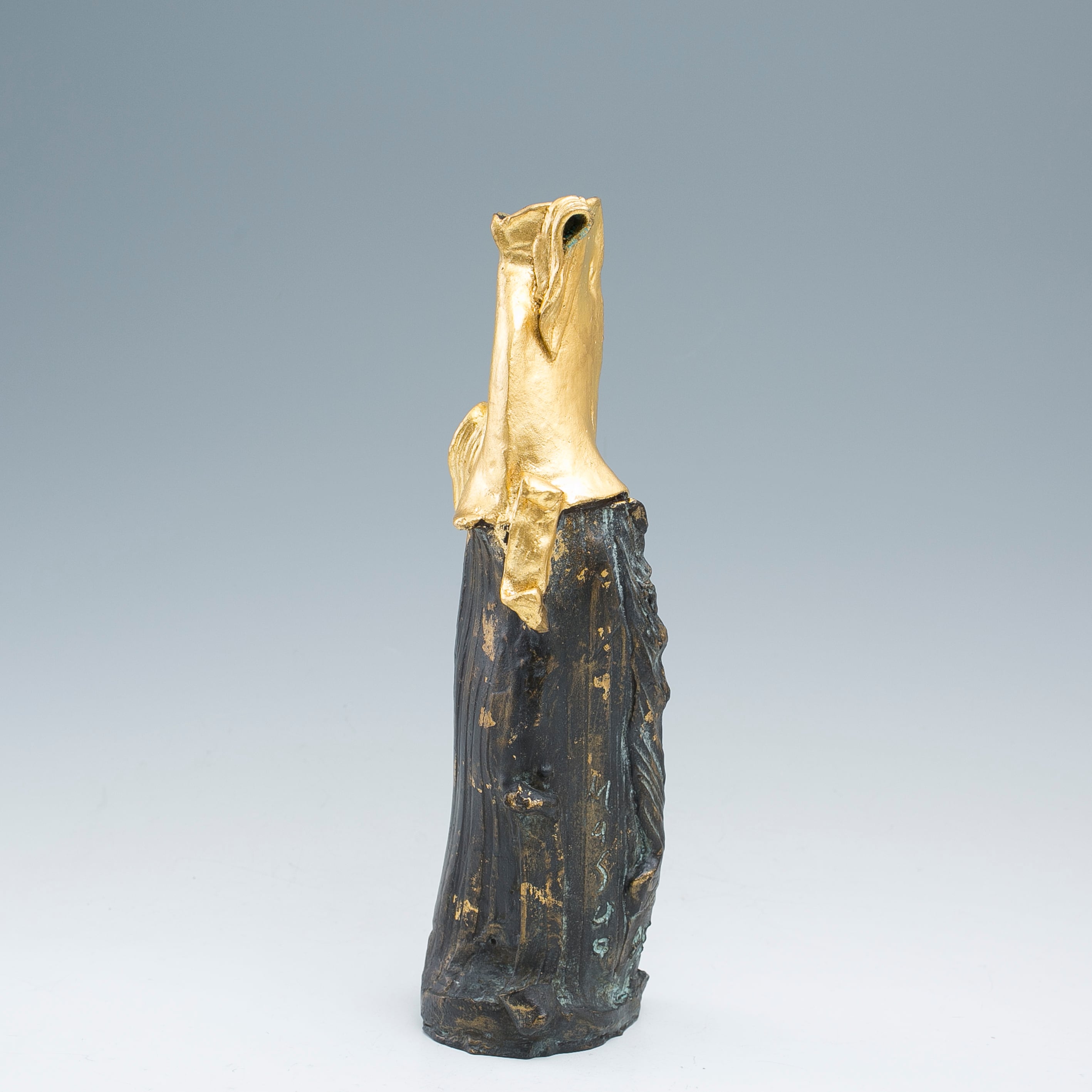 池田満寿夫 ブロンズ 万葉人 花器 花瓶 花入 オブジェ 置物 インテリア