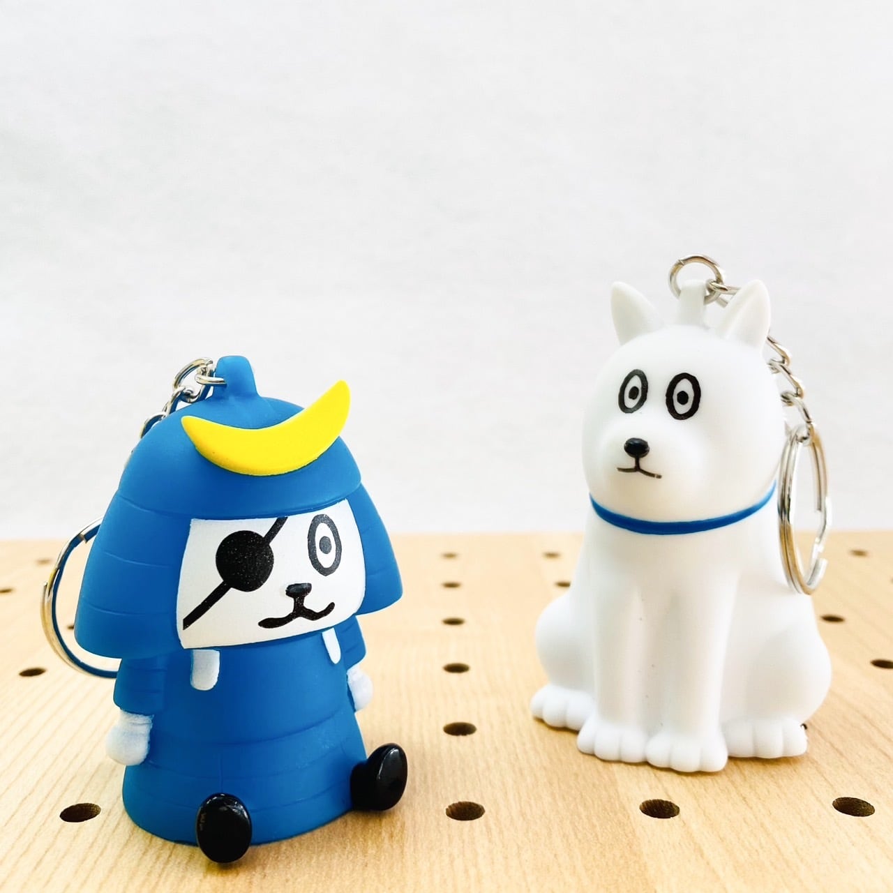 ネコムネandシバ 笛入マスコットキーホルダー（ネコムネ・シバセット