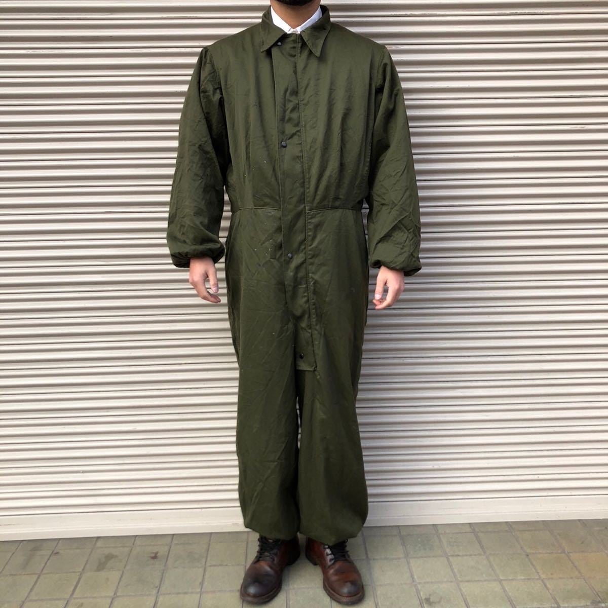 80s 米軍実物 USArmy メカニック カバーオール コールドウェザー