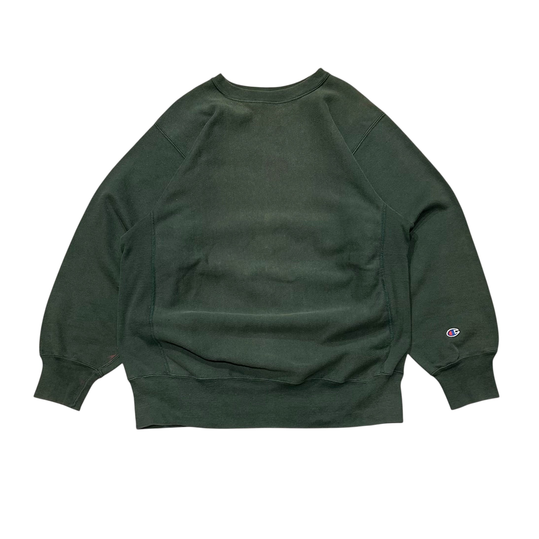 80's USA製 目無し Champion Reverse Weave Sweat XXL Green