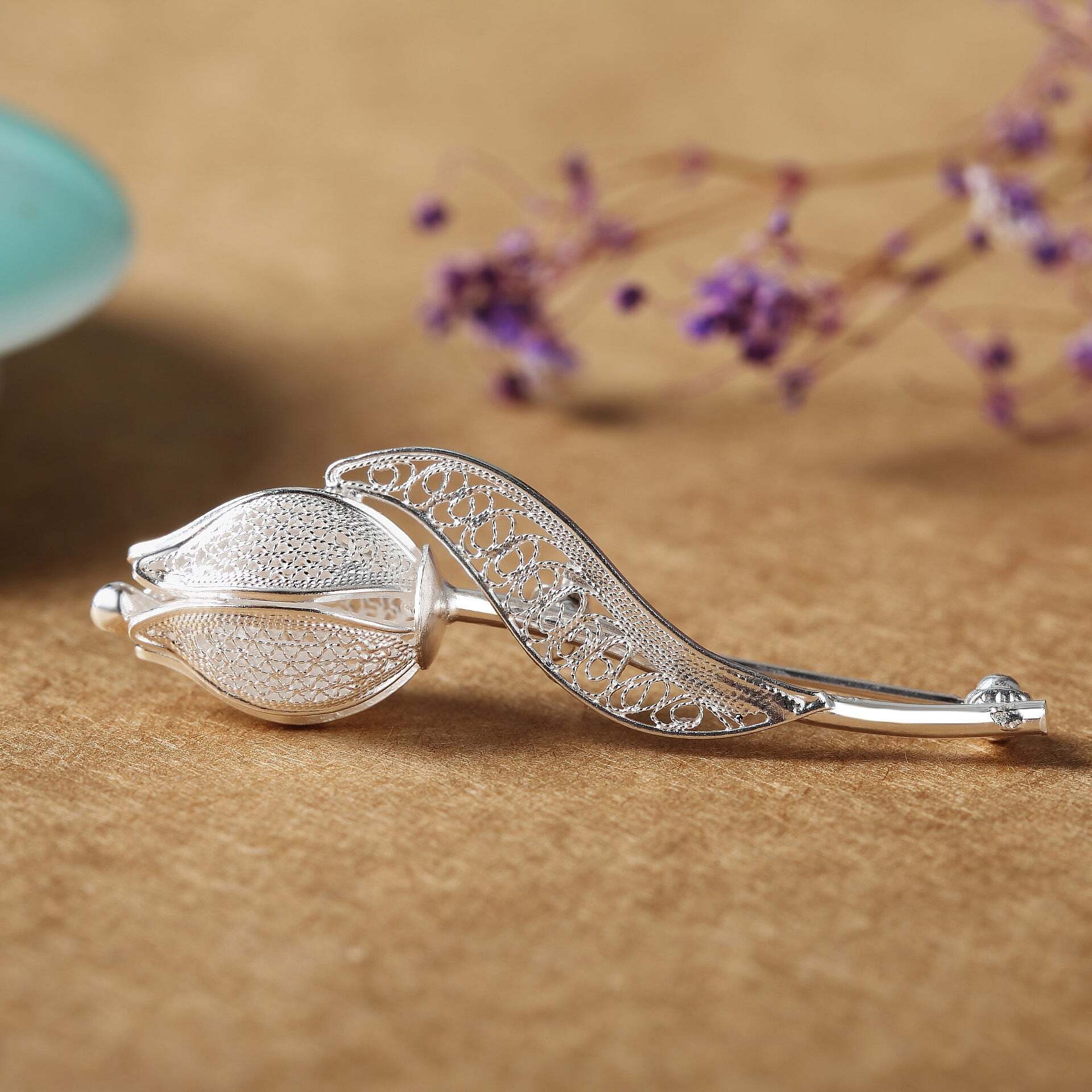 925 Sterling Silver】 Tulip Brooch / スターリングシルバー