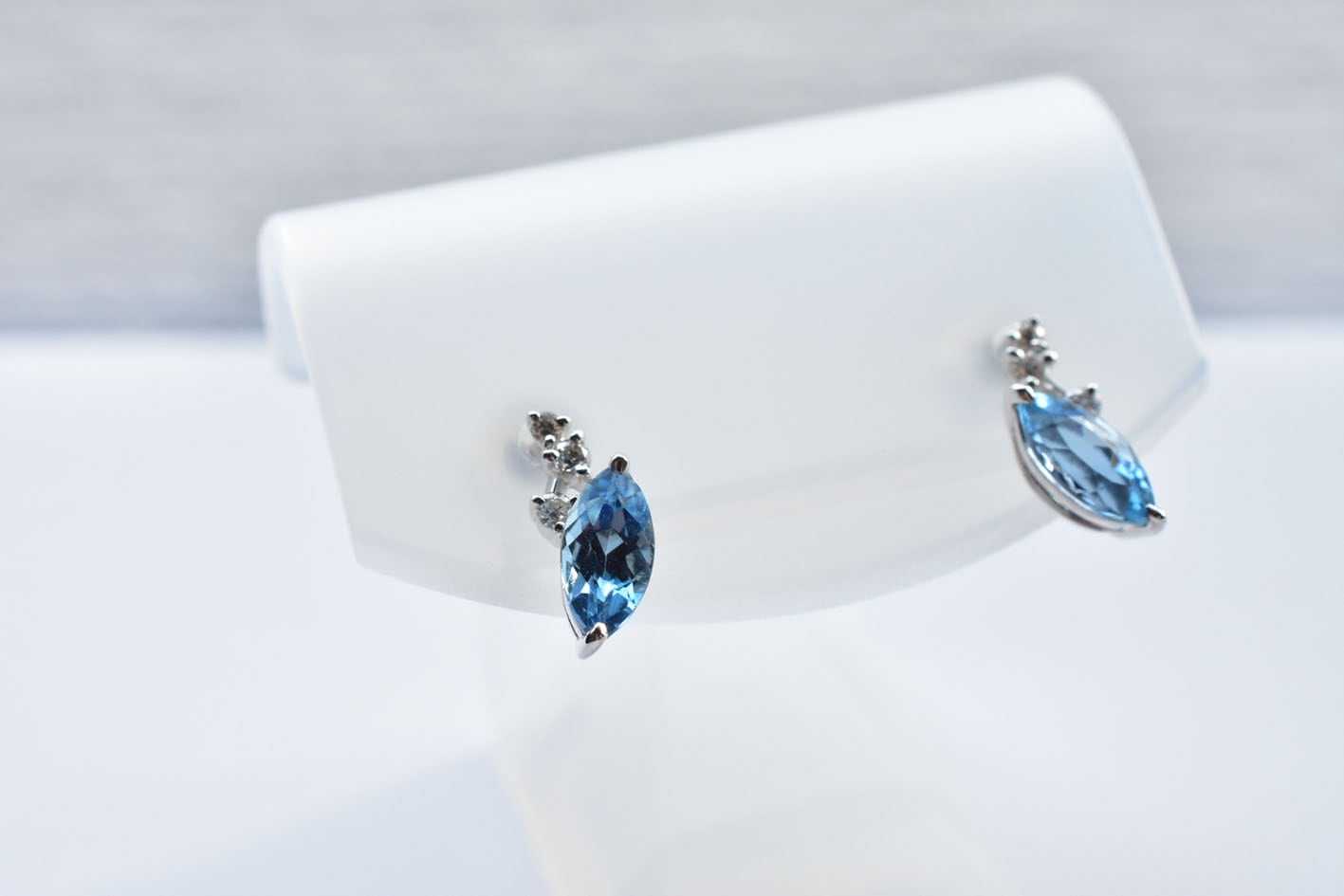 サンタマリア・アクアマリン ピアス 0.37ct 0.38ct / PT900 | Merak