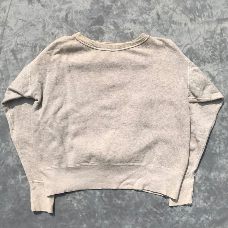 50's スウェットトレーナー はめ込み 前V ガゼット セットインスリーブ