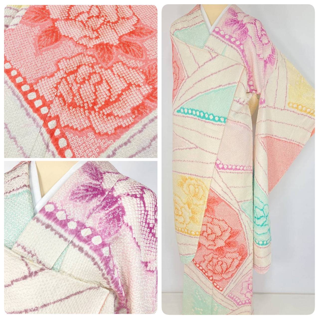 辻が花 螺鈿 やまと誂製 唐織 辻ヶ花 正絹 金糸 袋帯 黒 紺 紫