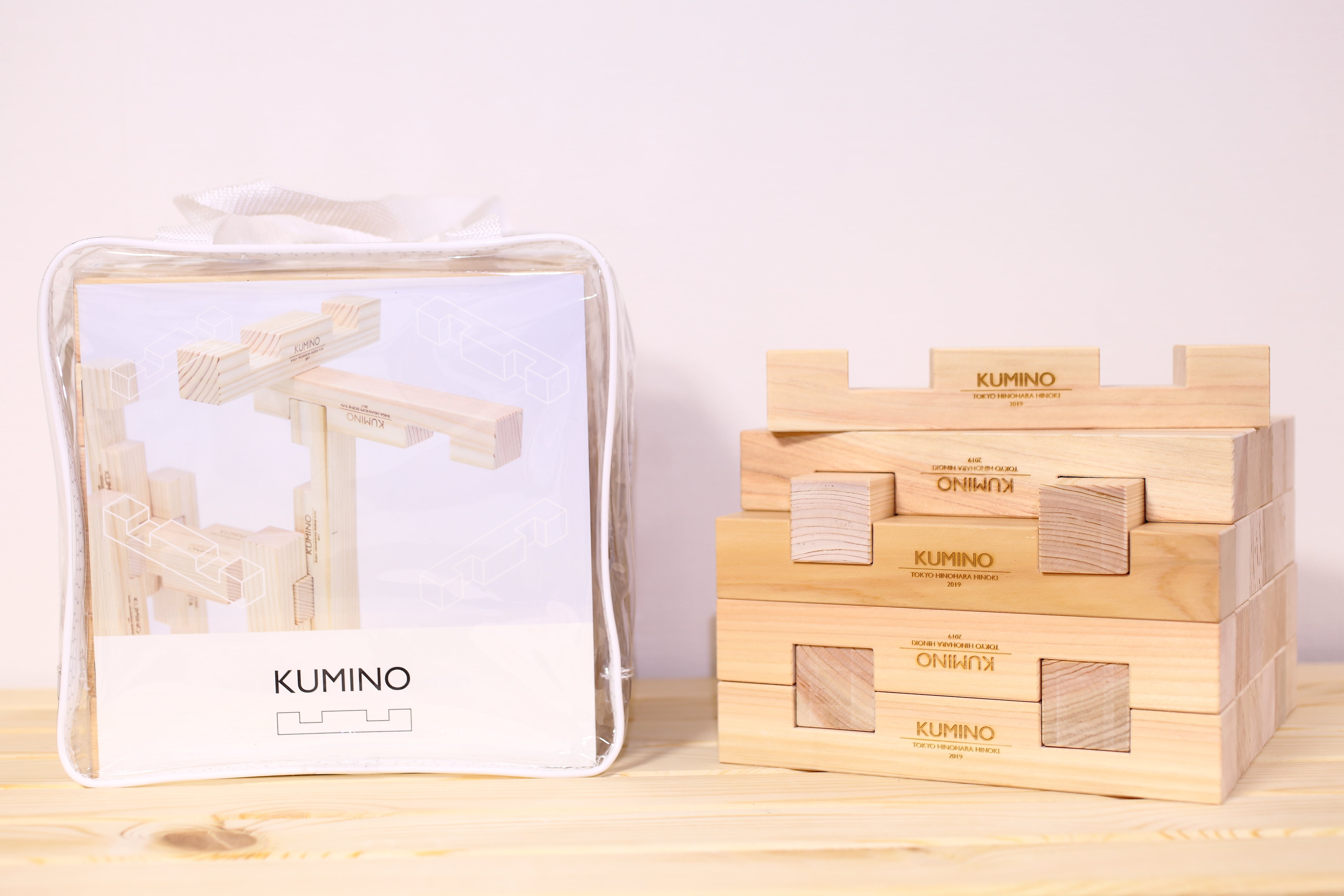 KUMINO はじめてセット（ヒノキ 28ピース） | きぐみのつみき KUMINO