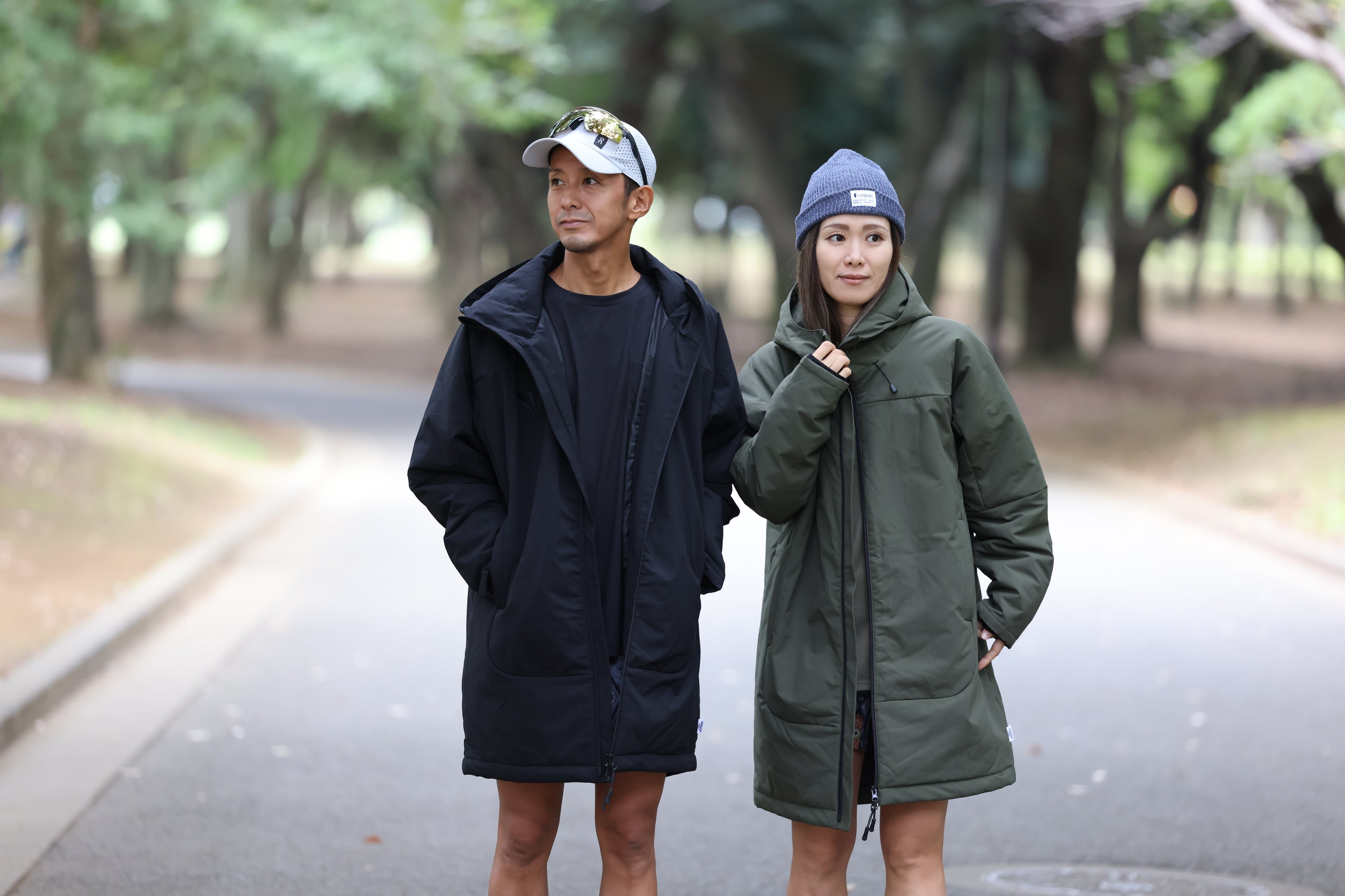 JINGER】中綿ハーフコート【J-3007/BLK】 | JINGER