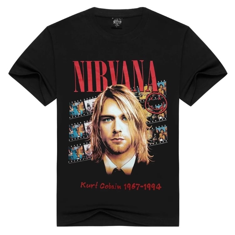 NIRVANA カートコバーン Tシャツ ニルヴァーナ Tee 半袖Tシャツ Kurt